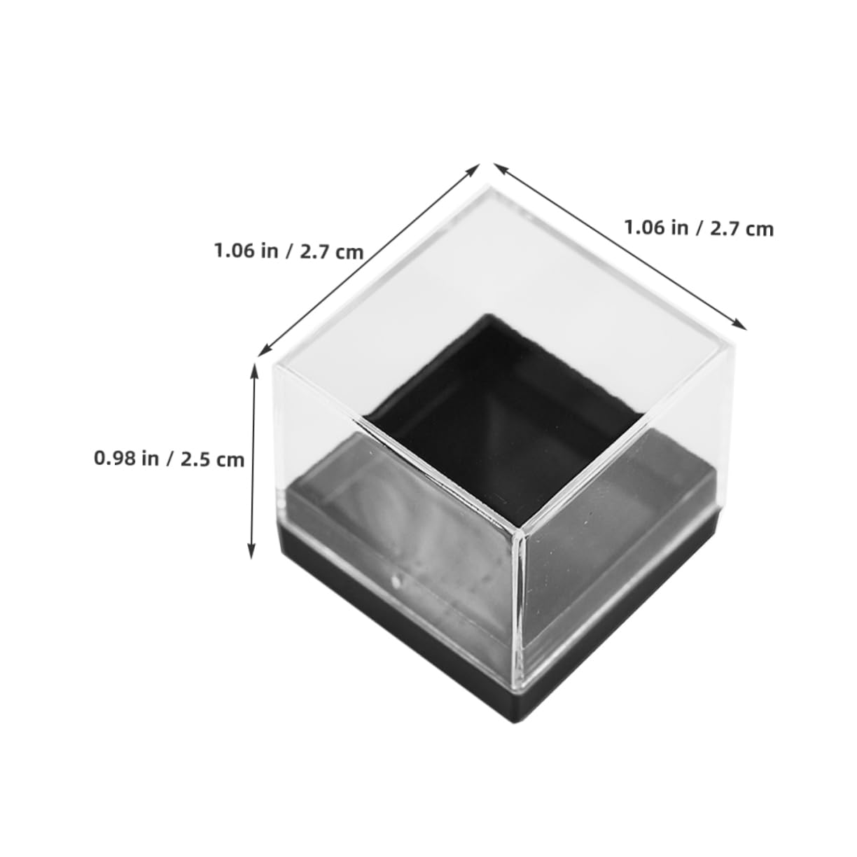 SOLUSTRE 12pcs Mineral Specimen Storage Boxes Plastic Showcase Containers for Raw Stones Educational Collectible