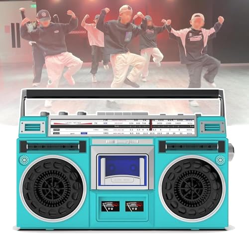 Lecteur CD rétro et enceinte cassette portable pour animer vos après-midi au jardin ou au salon