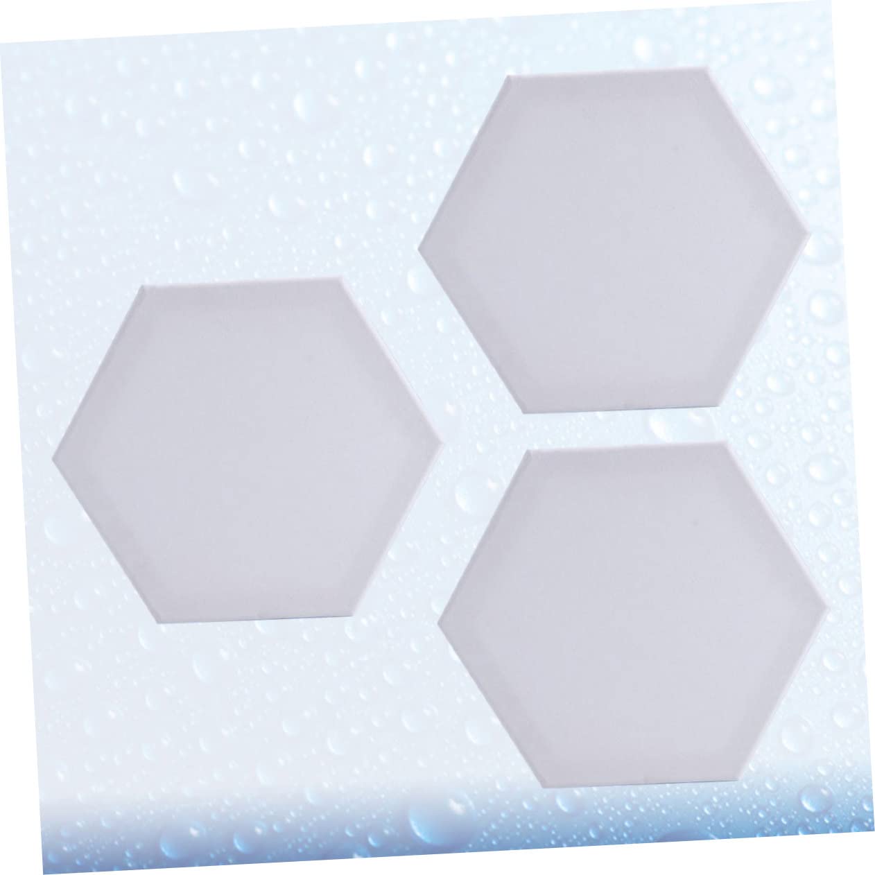 Lot de 3 Toiles D'artiste Hexagonales en Coton Blanc 12,5 Cm pour Peinture à L'huile et Acrylique, Panneaux à Monter Soi-même pour Artistes Amateurs et Étudiants, Usage Intérieur