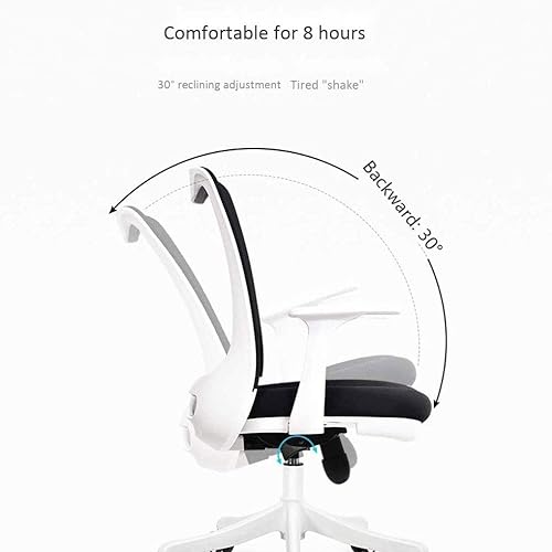 Miniatura 6 de Office Chair, Mid Back Black Mesh Swivel Ergonomic Task Office Chair with Adjustable Lumbar Support and Armrest