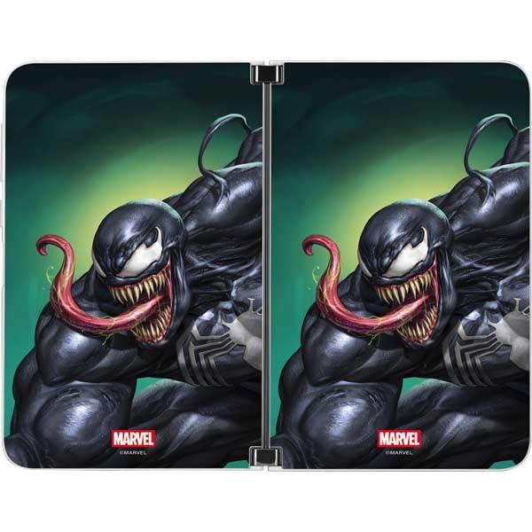 Skinit Decal Tablet Skin Compatible with Surface Duo - Officially Licensed Marvel Venom Symbiote Design