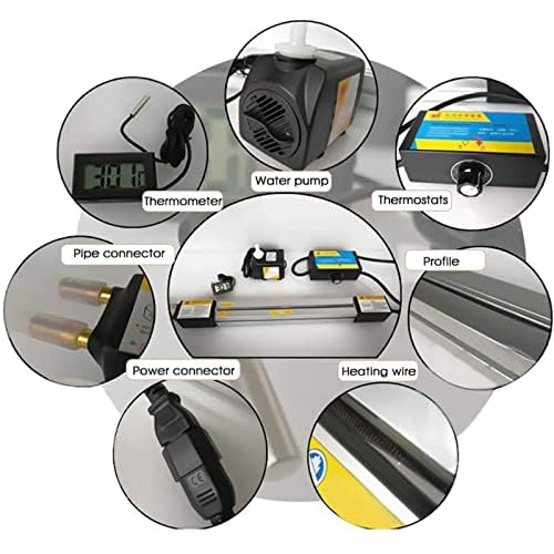 Calentador de tira de acrílico para hacer carteles, herramienta de calentamiento manual de 1 a 6 mm para doblar plástico, compatible con 110/220 V