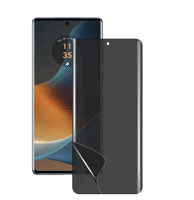 Image of OTAO Privacy Screen Protector Compatible for Motorola Moto Edge 50 Fusion 5G Anti-Scratch 9H Hydrogel Front Film (No Tempered Glass) (Privacy Front Membrane) Pack-1