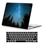 AUSMIX Compatible with Macbook Air 13 inch Case 2021 2020 2018 2019 Release M1 A2337/A2179/A1932 Touch ID, Plastic Hard Case Protective Cover & Keyboard Cover for Mac Air 13.3 inch M1, Sky Tree