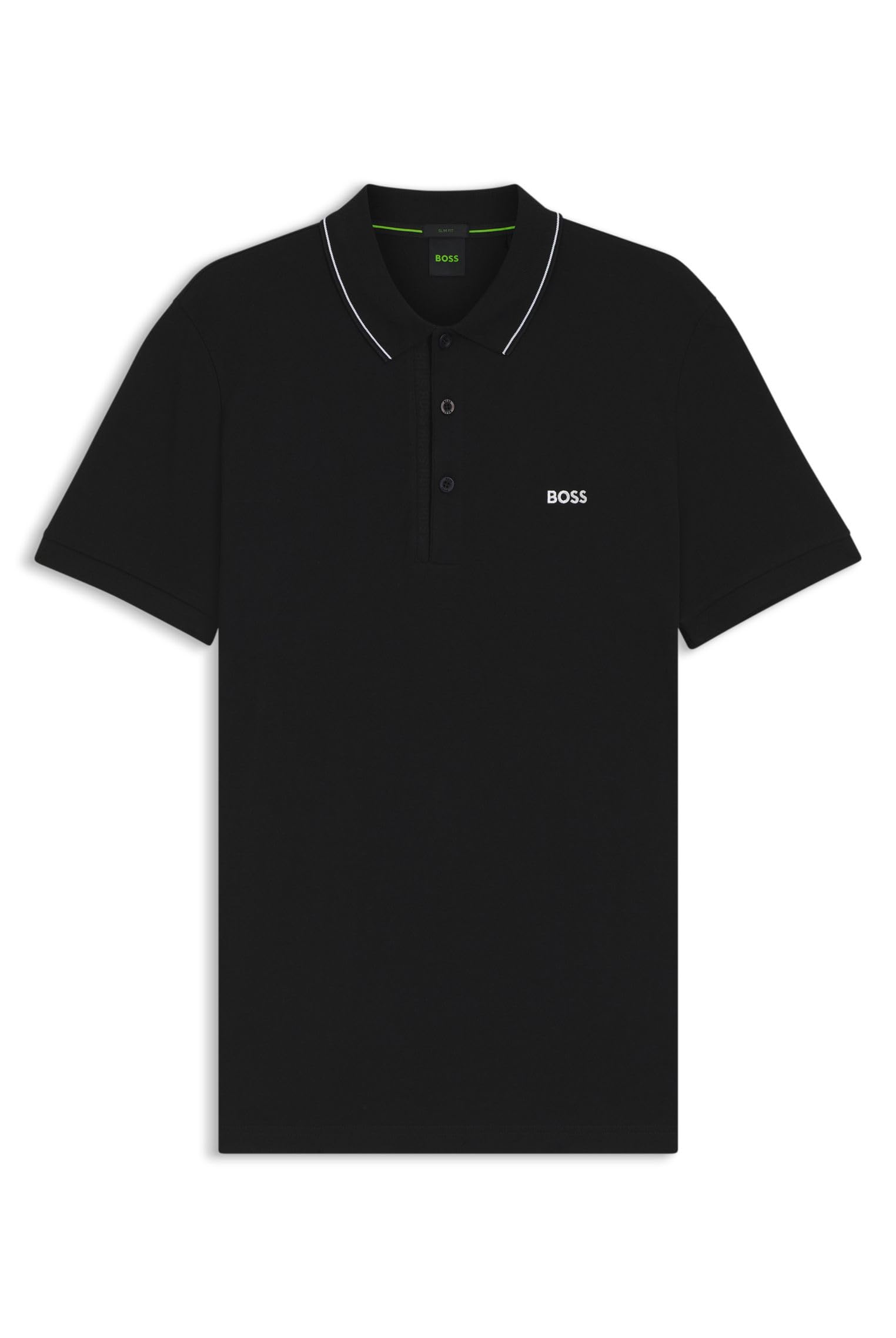 BOSS Herren Paule 4 Slim-Fit Poloshirt aus Baumwoll-Piqué mit tonalem Logo