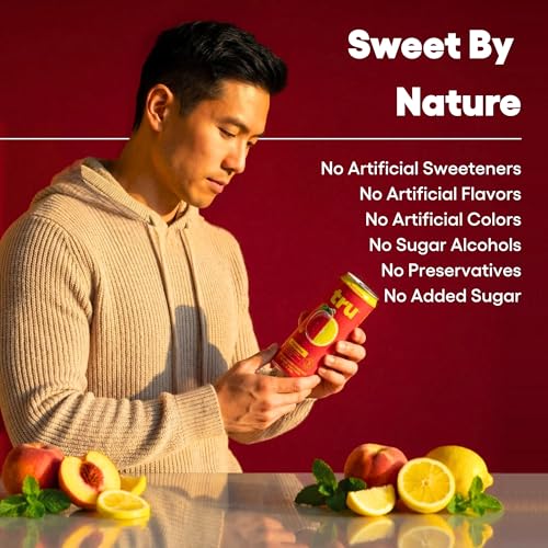 Image of Tru Organic Energy Drink Variety Pack, Caffeinated Sparkling Water with Real Fruit Juice, 3 Flavors, Natural Caffeine, No Added Sugar, Keto, Vegan, Kosher, Gluten Free, 12 Fl Oz (Pack of 12)