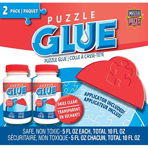 MasterPieces – Puzzle Glue with Wide Plastic Spreader, Easy to Apply, Dries…