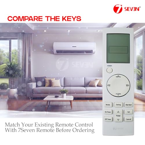 Image of 7SEVEN Compatible with Samsung Ac Remote Original MR-BH01 ARH-2001 DB93-04858C Model 274, Ensure Each Key Function Match and Genuine Remote Control Replicate Exactly