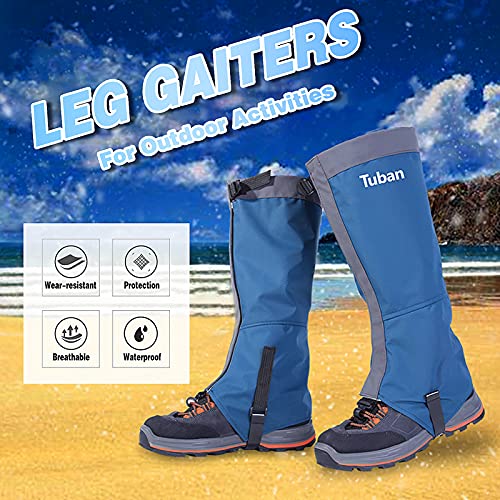 Conjunto de caneleiras,Henniu Polainas para pernas à prova d'água ajustáveis anti-rasgo para botas