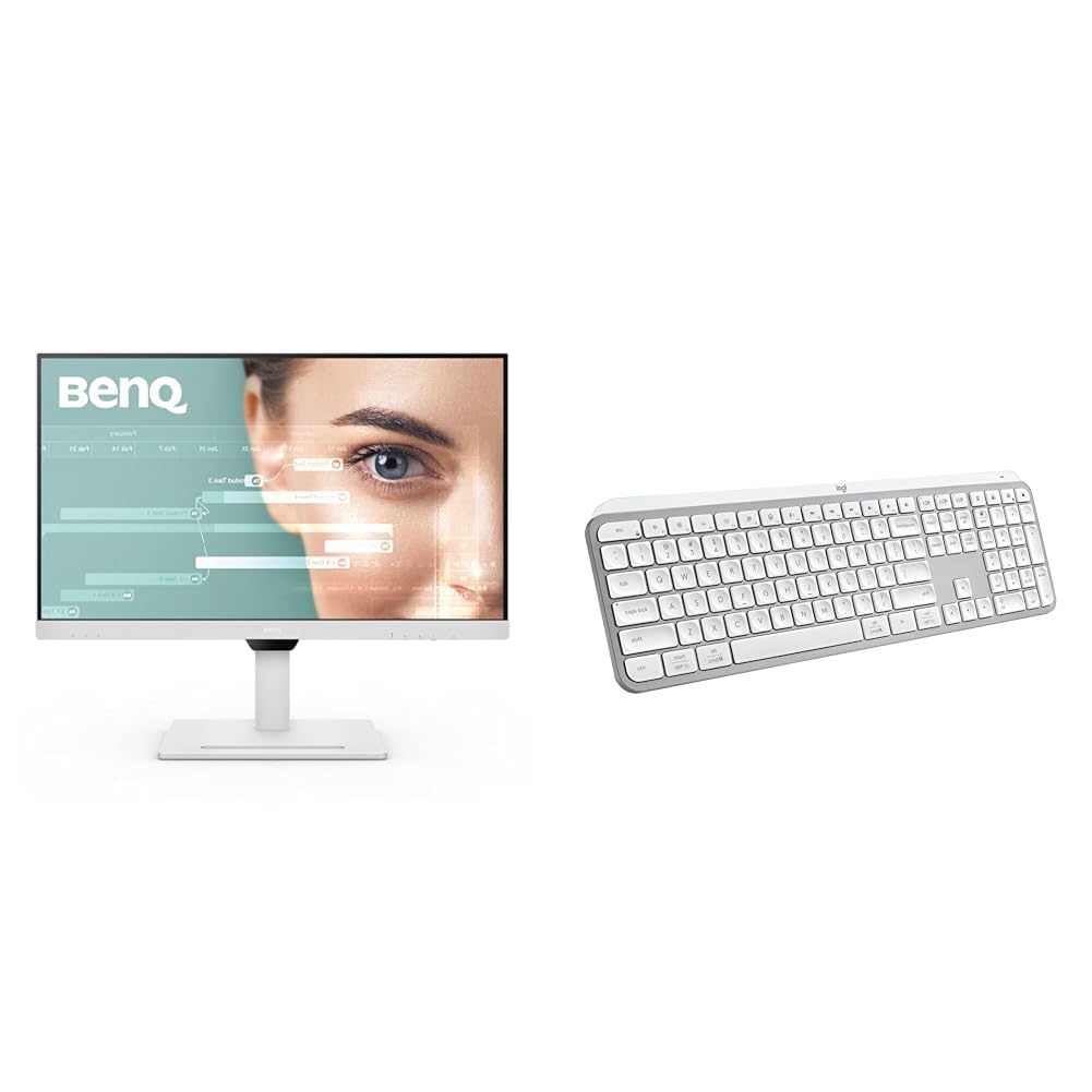 BenQ GW2790QT Coding Monitor, 27 Inch (68.58 cm), IPS, 2K QHD 2560x1440, 75Hz, White, USB-C 65W PD, Coding Mode, 99% sRGB, Daisy Chain, Height Adjust + Logitech MX Keys S Wireless Keyboard-image-48