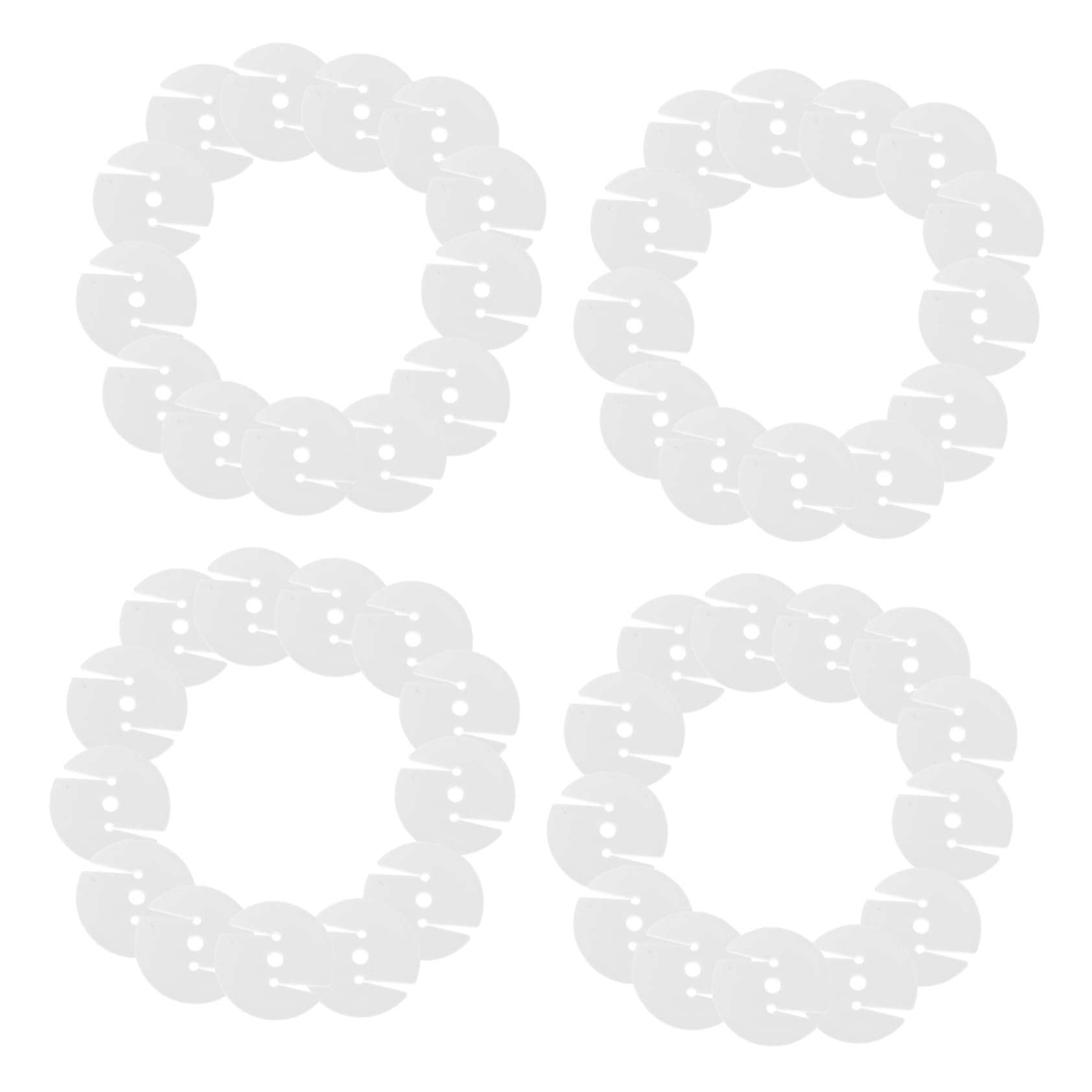 HOODANCOS 100pcs Sofa Pull Buckles Circular Gaskets for DIY Sofa Accessories Modern Design for Bedside and Home Decoration