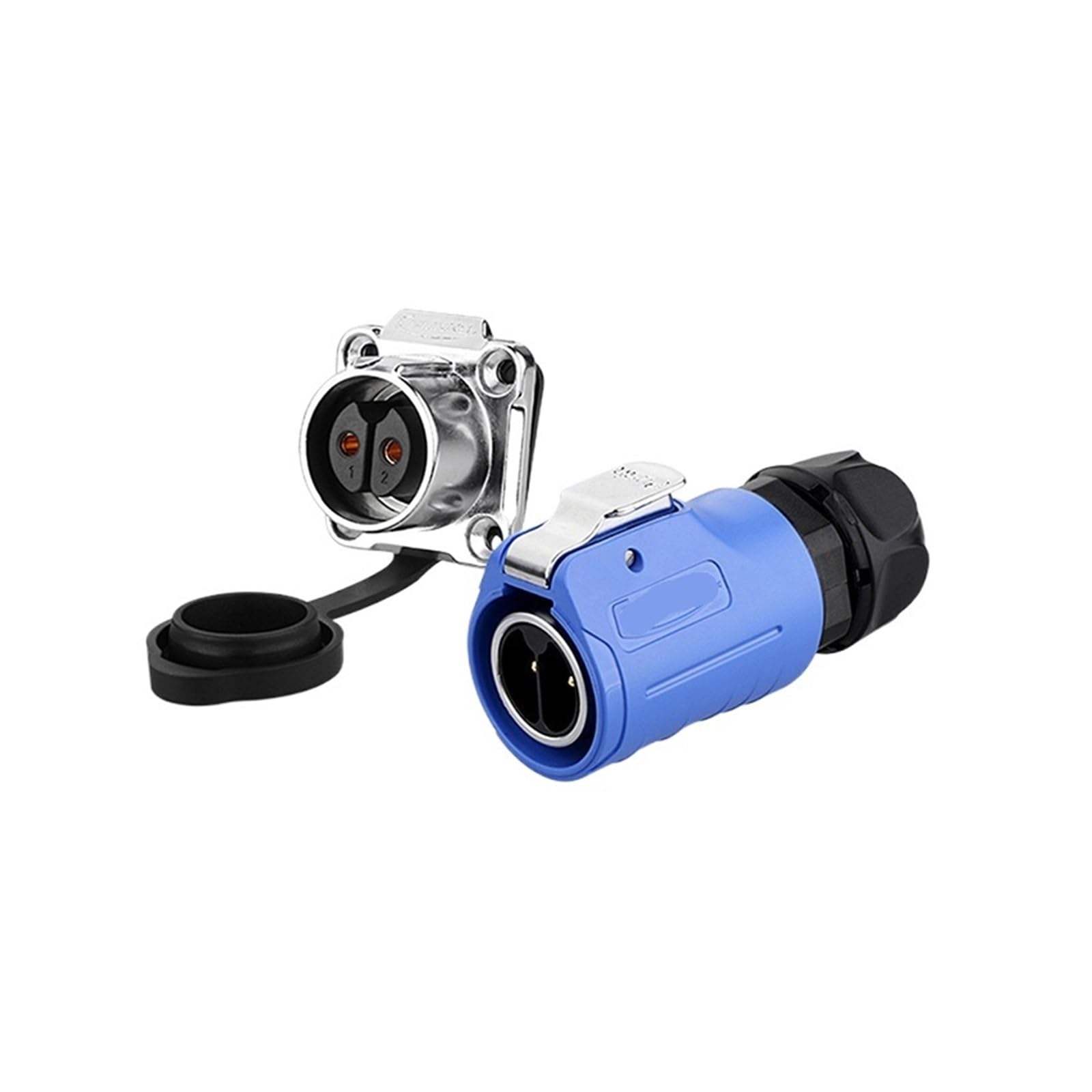 Conector industrial LP20 impermeable IP67 de 2 pines para sistemas de monitoreo continuo
