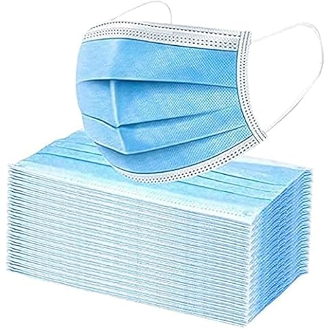 PURE GEM Premium Pack of 100 Children's Size Single Use Disposable Kids Face Mask, Boys and Girls, Soft on Skin, Bulk Pack 3-Ply Masks | Facial Cover with Elastic Earloops For Childcare, School Cover