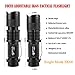ULTRAFIRE 3 Pack Mini Flashlights Focus Adjustable SK68 Single Mode Tactical LED Flashlight, Ultra Bright 300 Lumens Torch
