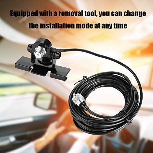 Miniatura 3 de Soporte de montaje de antena de jamón de coche para radio móvil, soporte de maletero para tapa de tronco/Hatchback/Montaje de puerta para FT-1802M,