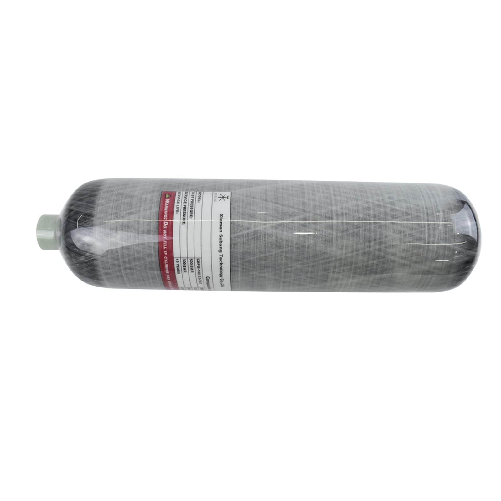 TUXING Tanque de fibra de carbono HPA de 3 litros, tanque de aire PCP de 4500 psi, cilindro de gas, tanque de buceo con bolsa para pistola de aire PCP, tanque de carga de paintball