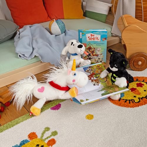 Sigikid 52843 Stoffi Unicorno Sunny Peluche Del Libro Dei Bambini: Il Tessuto; Peluche Per Giocare, Coccolare, Collezionare Neonati E Bambini Da 0 A 8 Anni - 10