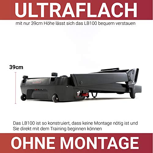 FUEL Fitness LB100 Laufband für zuhause, Ultra-Slim Laufband elektrisch, klappbar mit Steigung, 14 km/h, KEIN Aufbau… – Bild 3