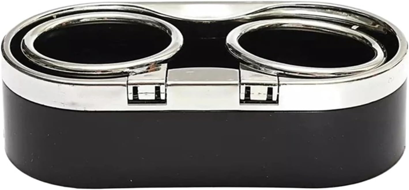 Car Cup Holder, Drinking Water Coffee Bottle Folding Holder, Installable Bracket, Beverage Ashtray Installation Bracket, Car Design(Black)