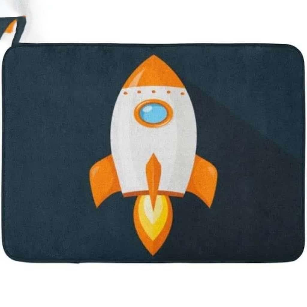 Paillasson extérieur résistant fusée tapis de porte entrée anti boue espace