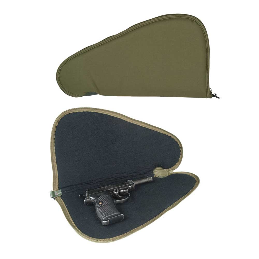 Tactical Large Single Padded Gun Pistol Carry Hand Case Lockable Shooting Olive
