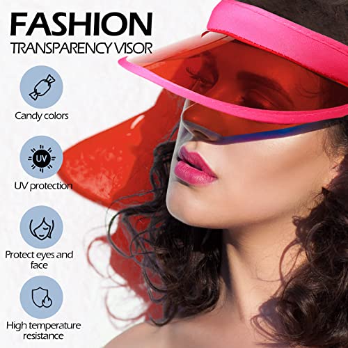 Set Of 11 Pack Sun Visor Hats Women Men Clear Visor Cap Brim Head Uv Protection Hat Adjustable Sportswear Visors Sunhat Candy Colored Headwear For Party Tennis Outdoor Sports Beach Golf Cap 11 Styles #TOP3