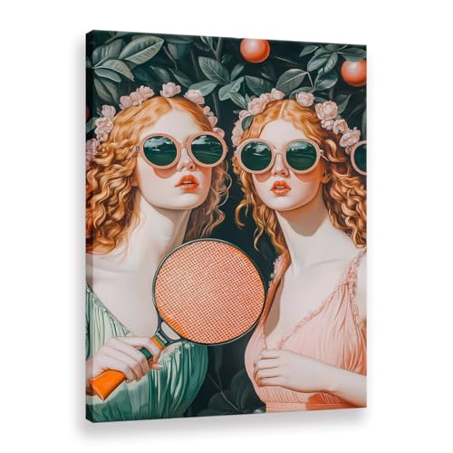 Toile Nymphs Play Ball décoration maison poster Pretty Girl 60x90 cm