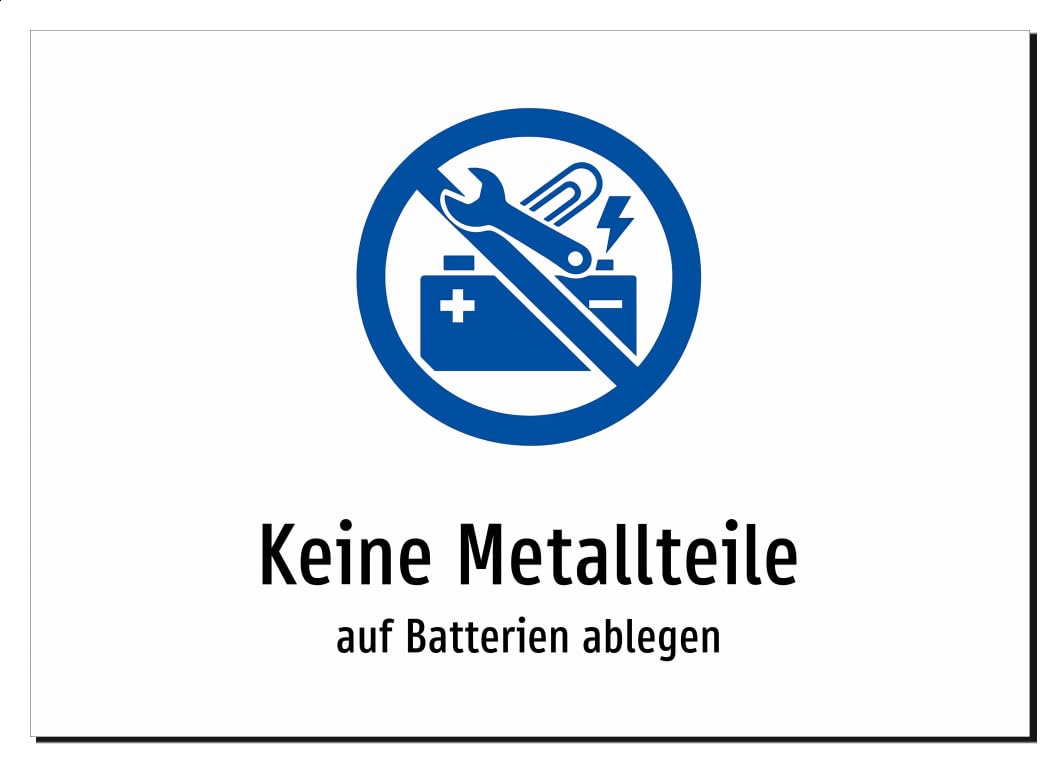 43409-DE-S-09 | Keine Metallteile - auf Batterien ablegen