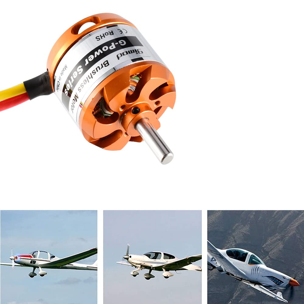 TopHomer D3536 Silent Motor, 750KV / 910KV / 1000KV / 1250KV / 1450KV Accessori di ricambio per aeromobili Rc Brushless motorizzati per aeromobili ad ala fissa (750KV)