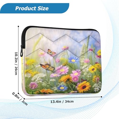 Funda para portátil de 13-14 pulgadas impermeable con diseño Butterfly miniatura 3