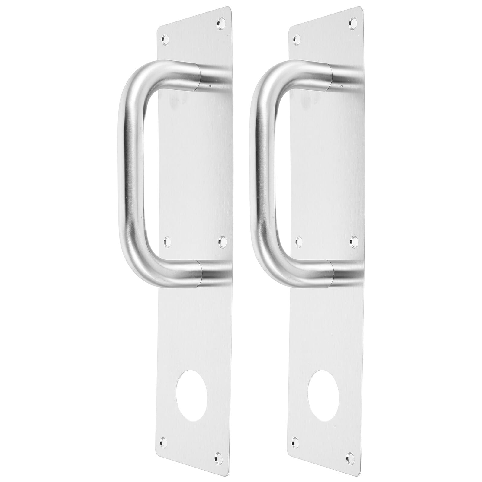Poignées de porte de traction au style épuré pour entrée de bureau moderne