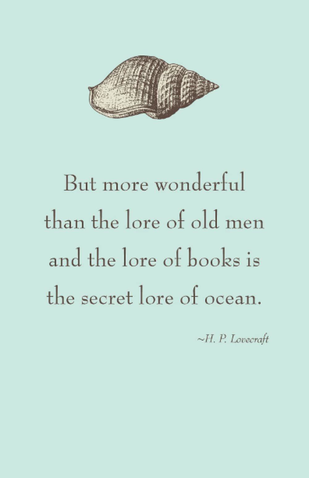 Lined Journal, "Lore of the Ocean" 200 pages, 5.5 x 8.5