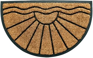 Coco&Coir Natural Coir | Non-Slip | Thick Coir | Premium Quality | Rubber Backed | Eco-Friendly | Indoor | Outdoor | Heavy Duty | Entrance Door Mat | 45 x 75 cm (The Sunrise)