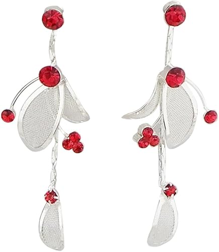 Miniatura 2 de Rosemarie Collections Juego de 3 piezas de diamantes de imitación y malla de metal para mujer collar de declaración floral pulsera y aretes Metal