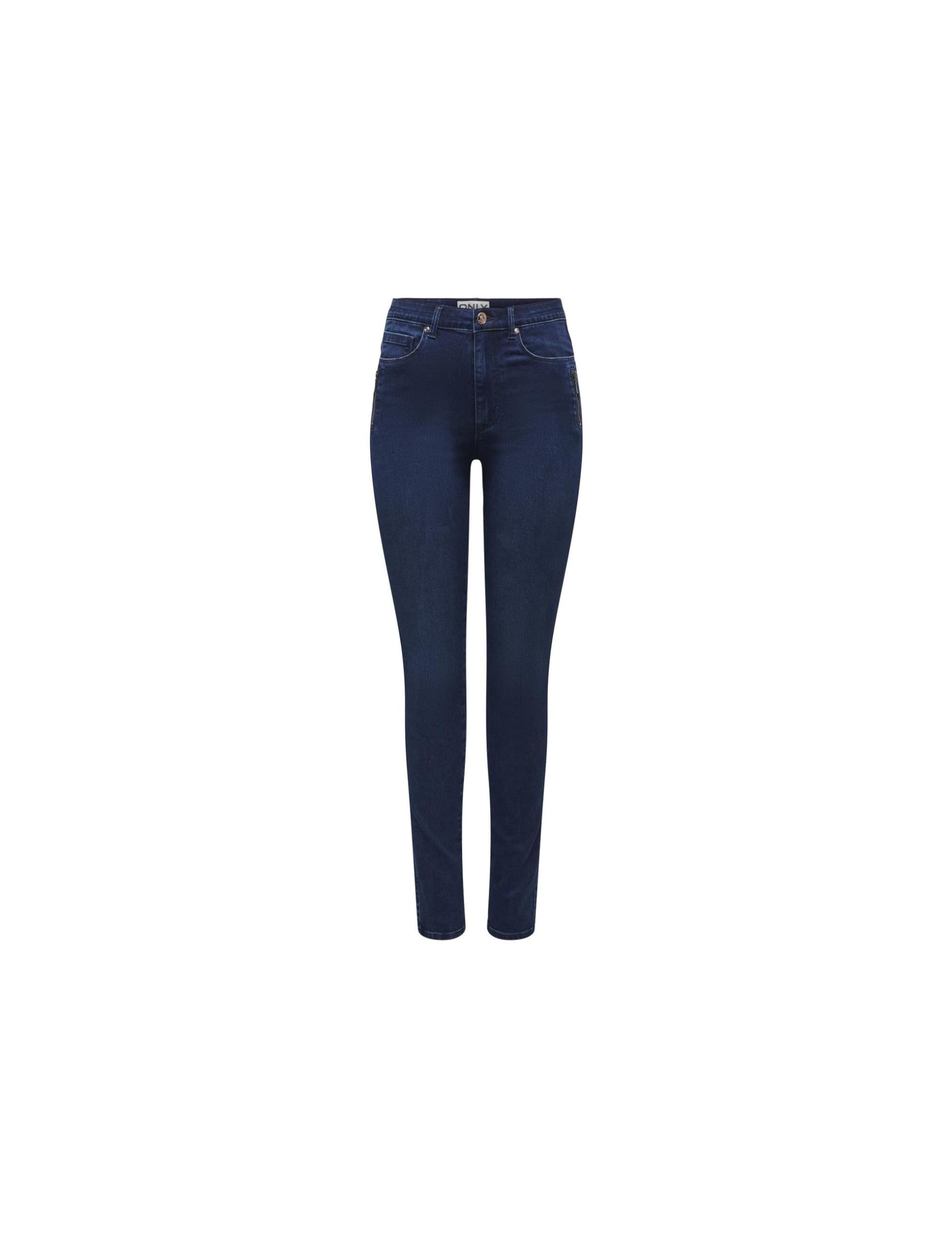 ONLY Onlroyal HW SK Zip Poc DNM Pim: Jeans Donna Con Zip E Tasche, Modello Skinny - 2
