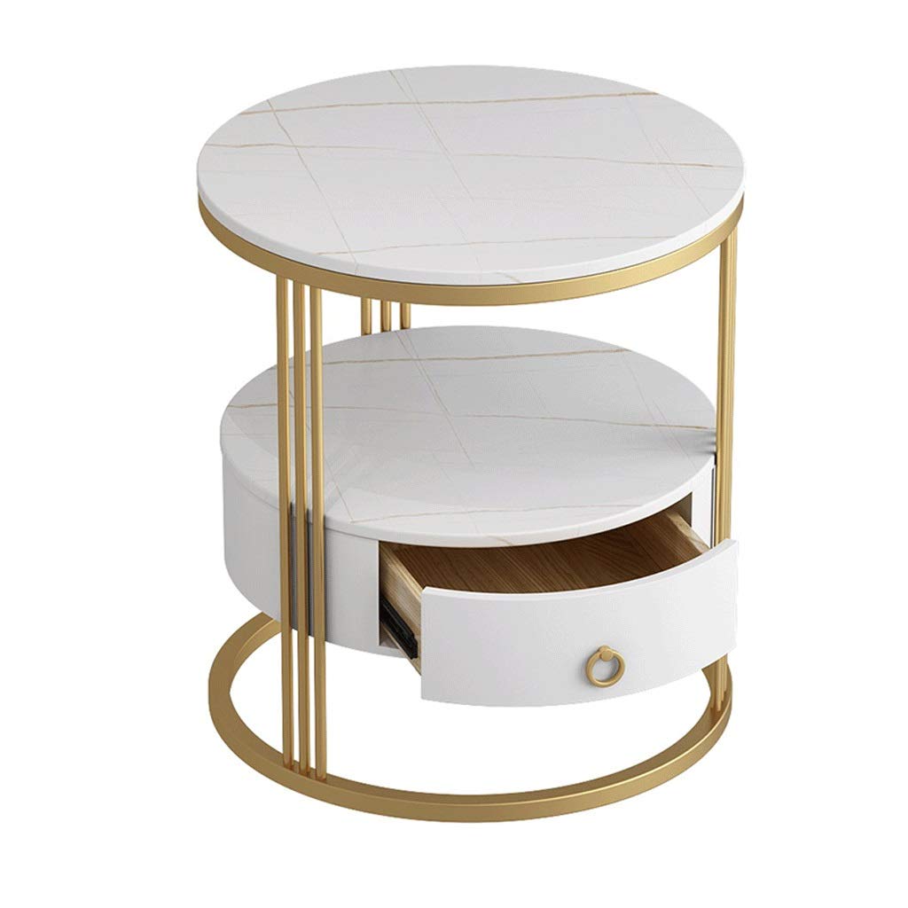 Table basse gain de place avec tiroir pour ranger un petit salon