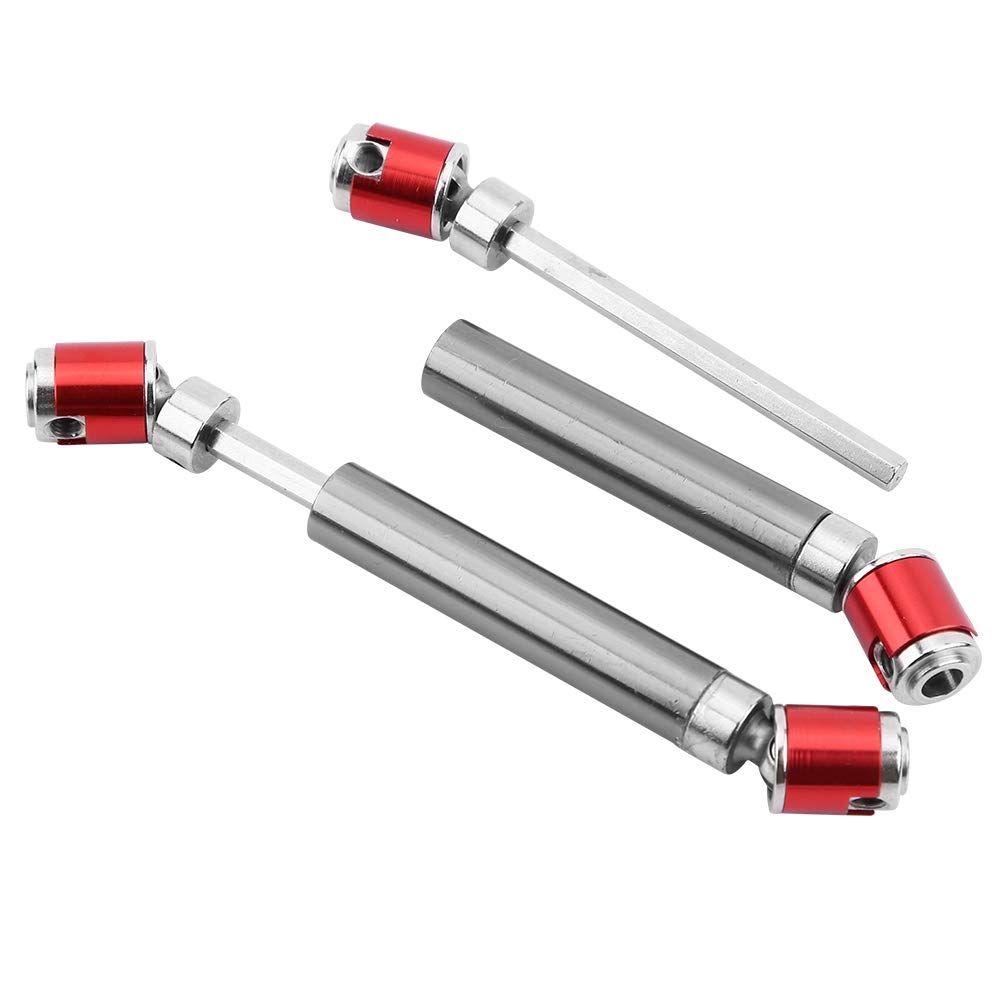 Wał napędowy samochodu RC, 2 szt. Uniwersalny wał napędowy CVD 110-155 mm, część zamienna gąsienicy RC ze stali nierdzewnej do gąsienicy RC SCX10 CC01 D90 D110