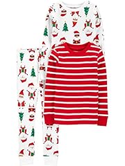 Red Stripe/White Christmas Print