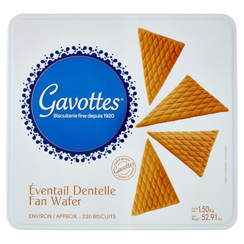 Gavottes Crispy Rolled and Fan Wafers (TIN box 52.91oz)