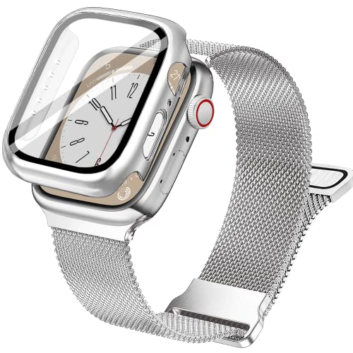 Vamyzji Compatible Apple Watch Strap + Protective Case with Screen Protector