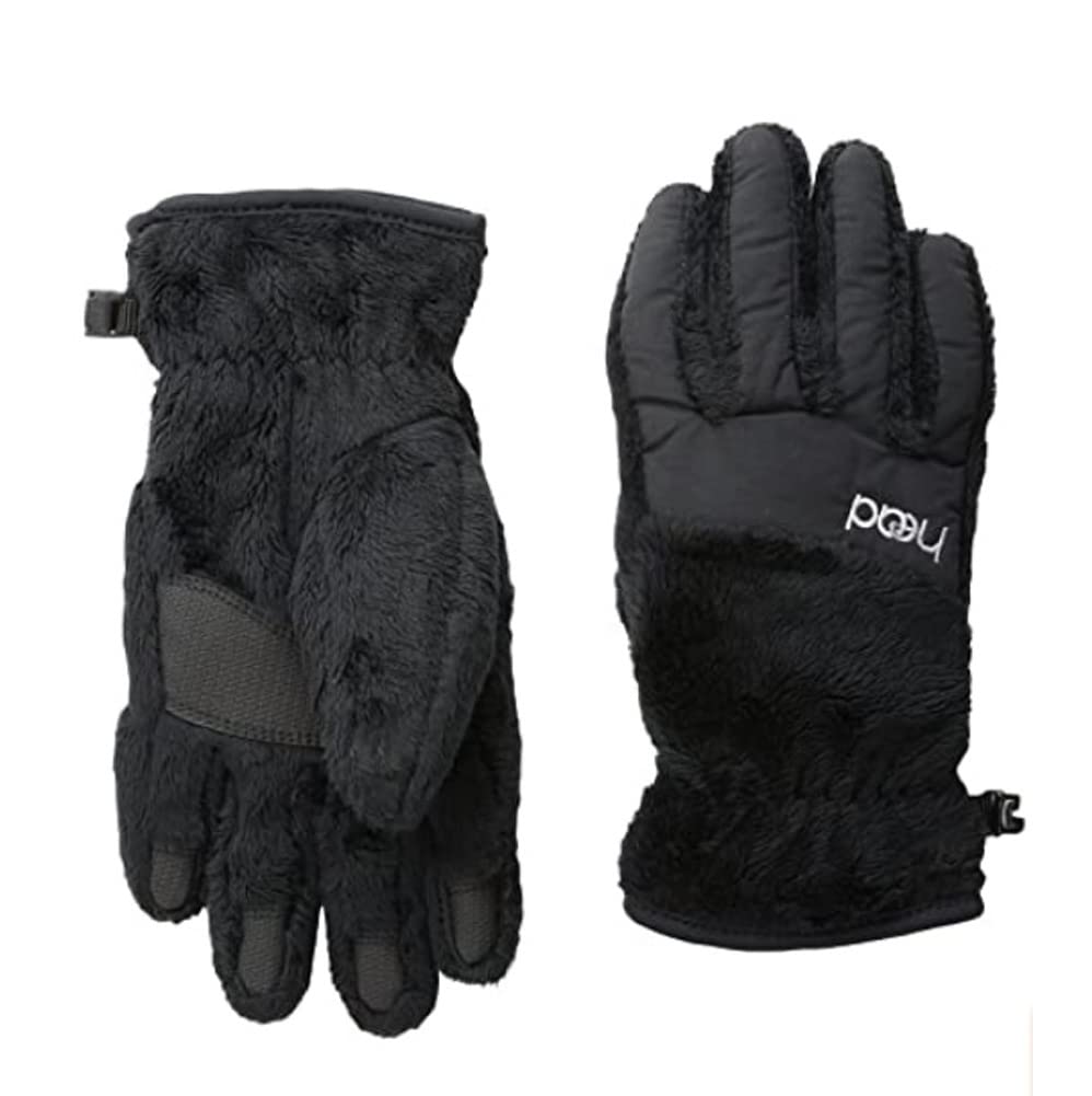 HEAD ThermalFUR Fleece Gloves - Child Size (X-Large (Ages 15-16+), Black)