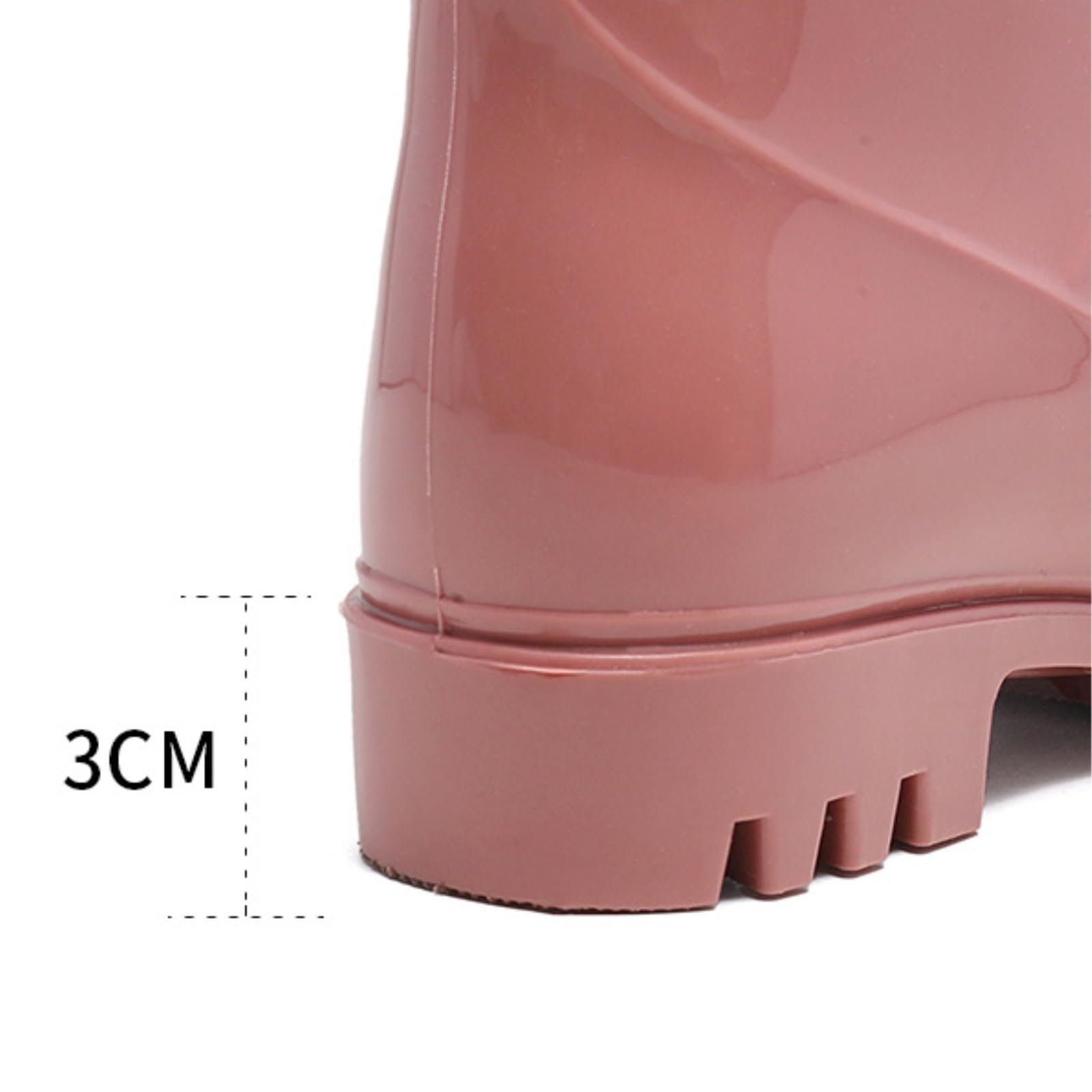 Kalosze Gumowce Lekkie Damskie Wysokie Antypoślizgowe Buty Do Wody, Kuchenne, Pracy Na Zewnątrz, Kalosze Rain Boot