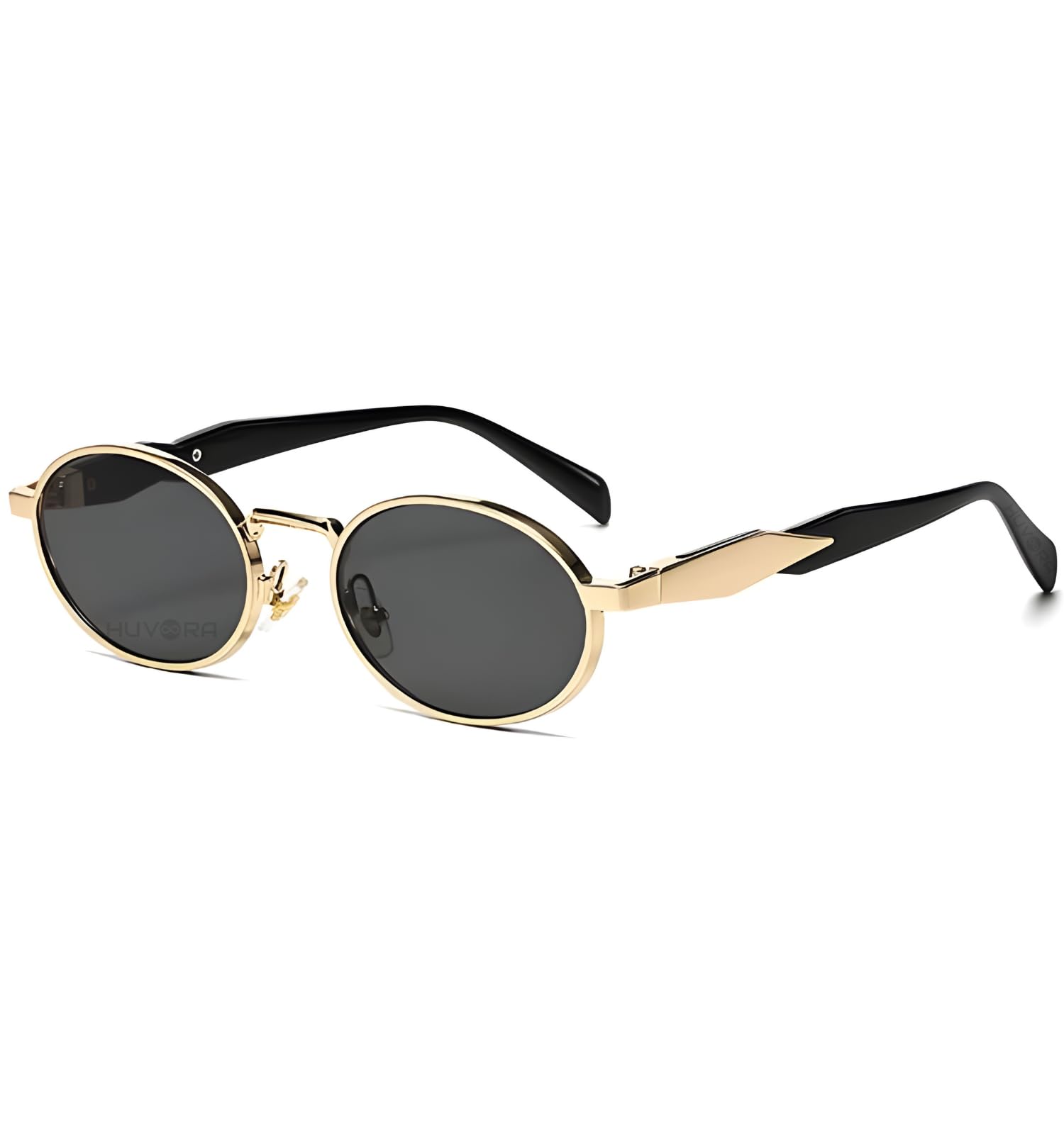 Retro Oval Sunglasses For Men Women Stylish UV400 Protection Designer Goggles | Vintage Alloy Sunglasses for Women Trendu Full Rim Shades