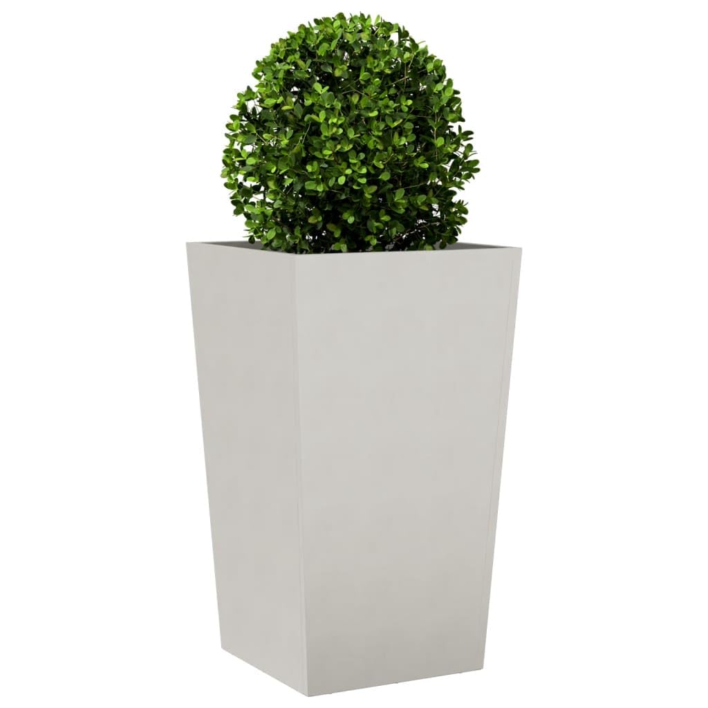 Jardinera elevada de 45 x 45 x 75 cm de acero inoxidable, diseño moderno e inoxidable para balcón, jardín y terraza, jardinera elevada con gran volumen y estabilidad, maceta sin agujeros