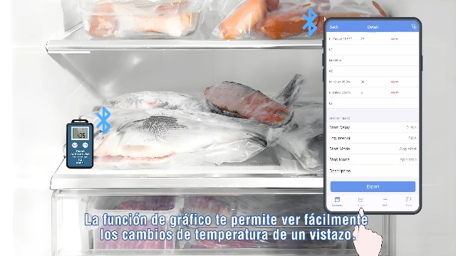 Registrador De Datos De Temperatura Y Humedad ThermElc TE-B3 TH | Inalámbrico, Pantalla LCD, Alta Precisión ±0.3°C