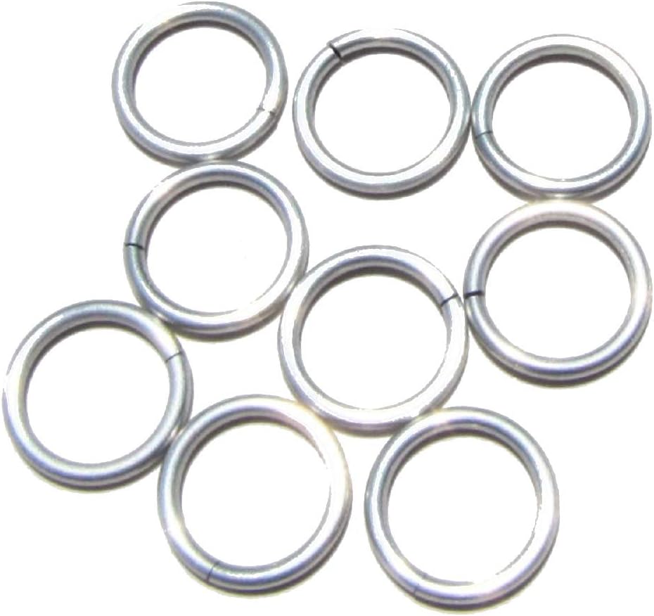 Frost Anodized Aluminum Jump Rings 500 3/16 18g Saw Cut