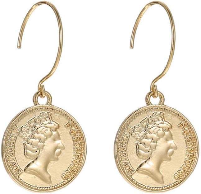 Cuff Earrings Curve Round Man Head Coin Coin Earrings Ear Hook Women Clothing