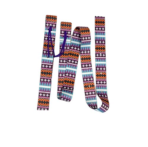 cinch strap set latigo tribal purple and blue 2"