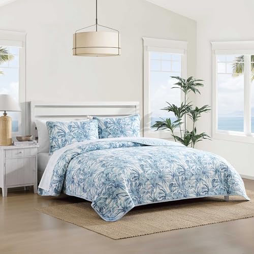 Tommy Bahama Aubrey Blue Full/Queen Quilt Set & Shams
