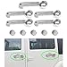 MOEBULB 5x5 Plated 4 Door Pull Handle Cover & Tailgate Handle Cover for 2007-2017 Jeep Wrangler JK / 2008-2012 Jeep Liberty / 2007-2011 Dodge Nitro (Silver)